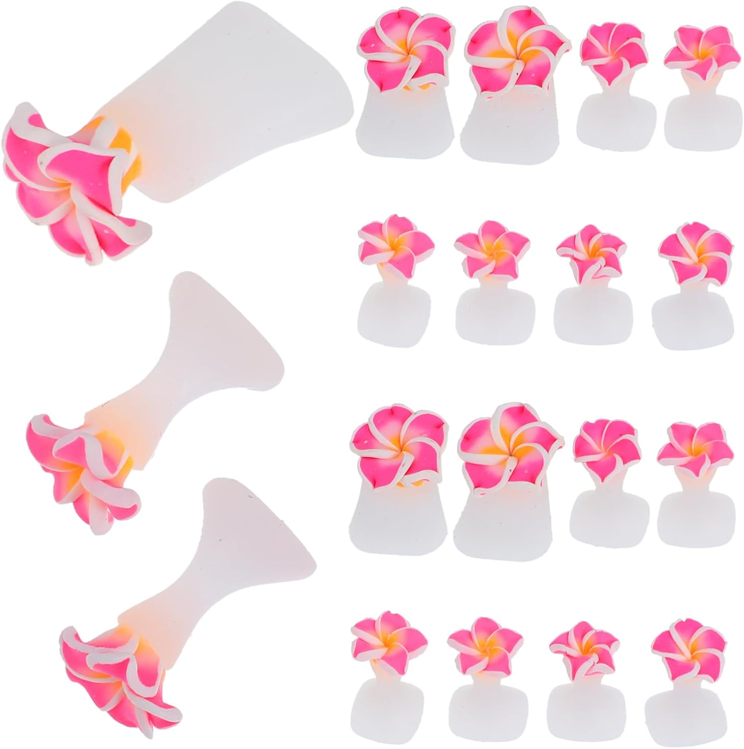 DONFAMDS 3Sets Toe Separators Nail Art Manicure Tools for Foot Care Toe Spacers Pedicure