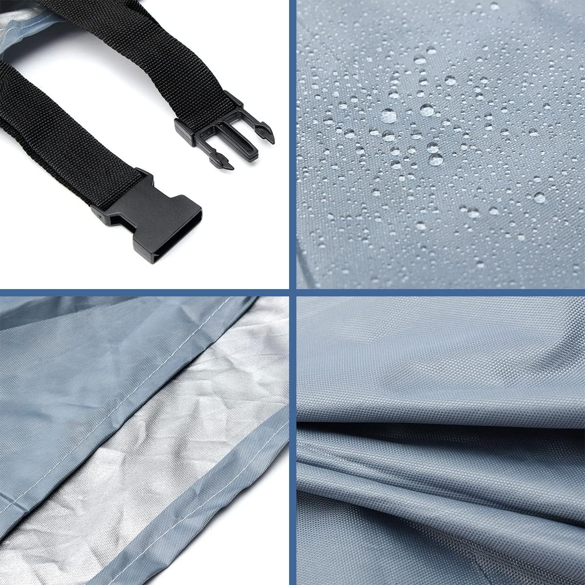 Caravan Hitch Cover Universal Trailer Jack Cover Waterproof Dust-Proof Tow Hitch Protection Cover Breathable Heavy-Duty Tow Hitch Cover for Caravans Motorhomes Trailer(Grey) image number 4