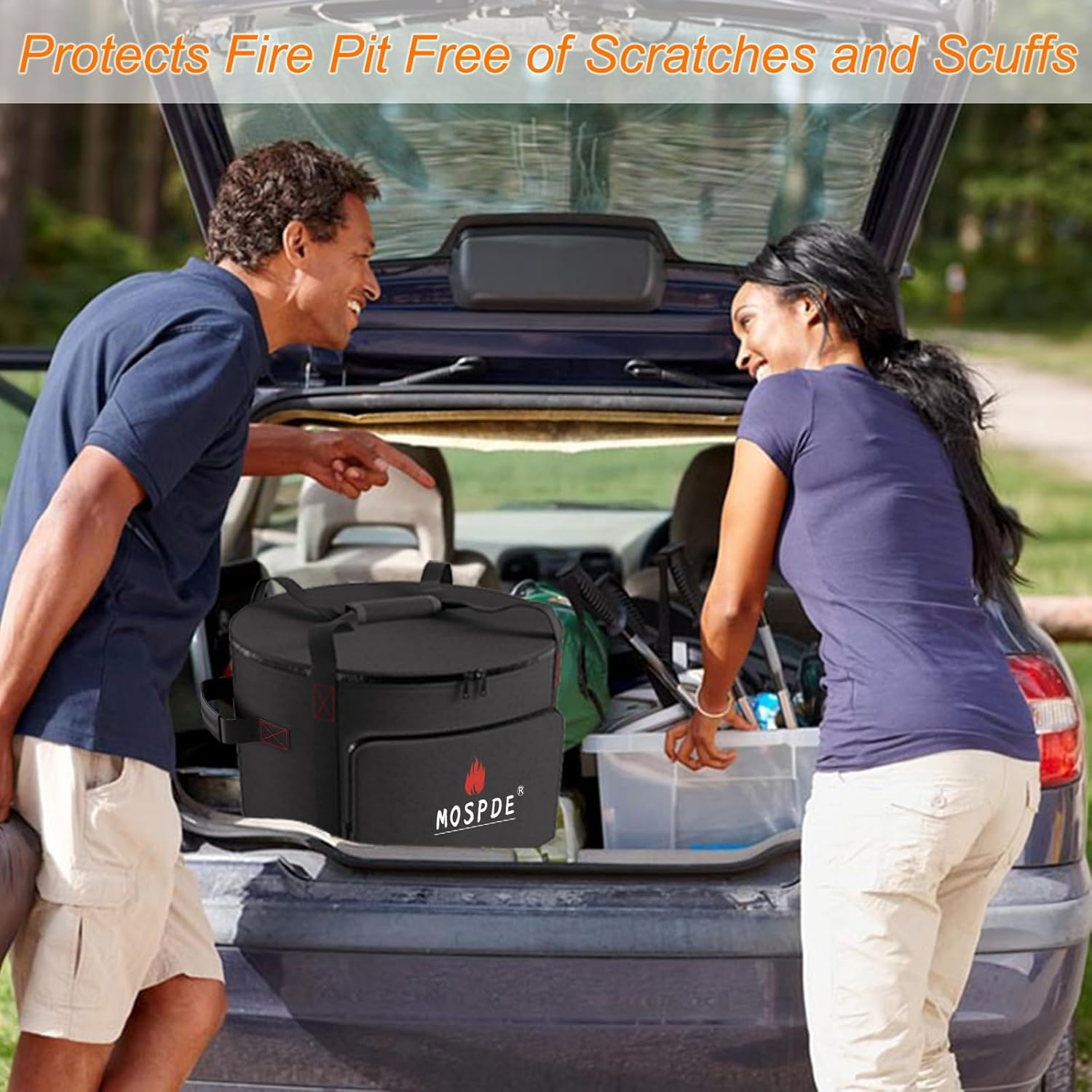 Carry Bag Fits for EAST OAK Fire Pit 17'' Smokeless Fire Pit (21" Firepit Bag) image number 4