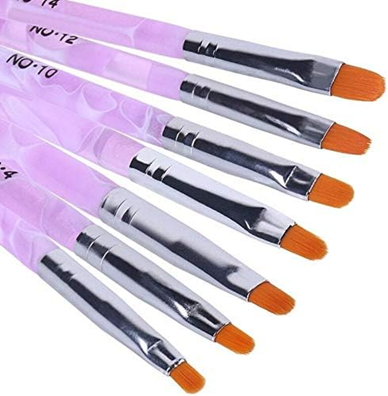 7Pcs / Lot Nail Art Brush Pens Nail Painting Drawing Brushes Set Manicure Tools Set Kit 14Cm Zhengpingpai image number 1