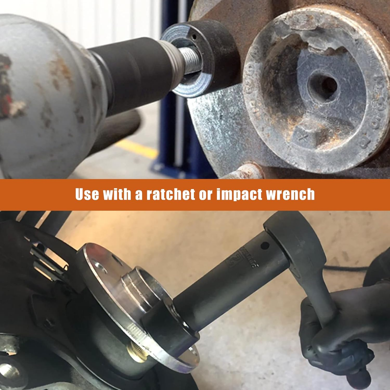 RULLINE 22800 Wheel Stud Installer Replace Most All Automotive and Light-Duty Truck Wheel Studs Installer Tool Wheel Studs with Wheel Lug Nuts 12X1.25 12X1.5, 14X1.5Safe, Durable, Saves Time, Effort