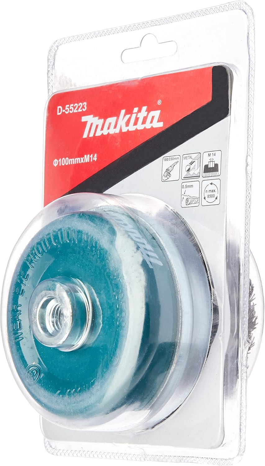 Makita Knotted Wire Cup Brush, 100 X 14 X 2 Mm