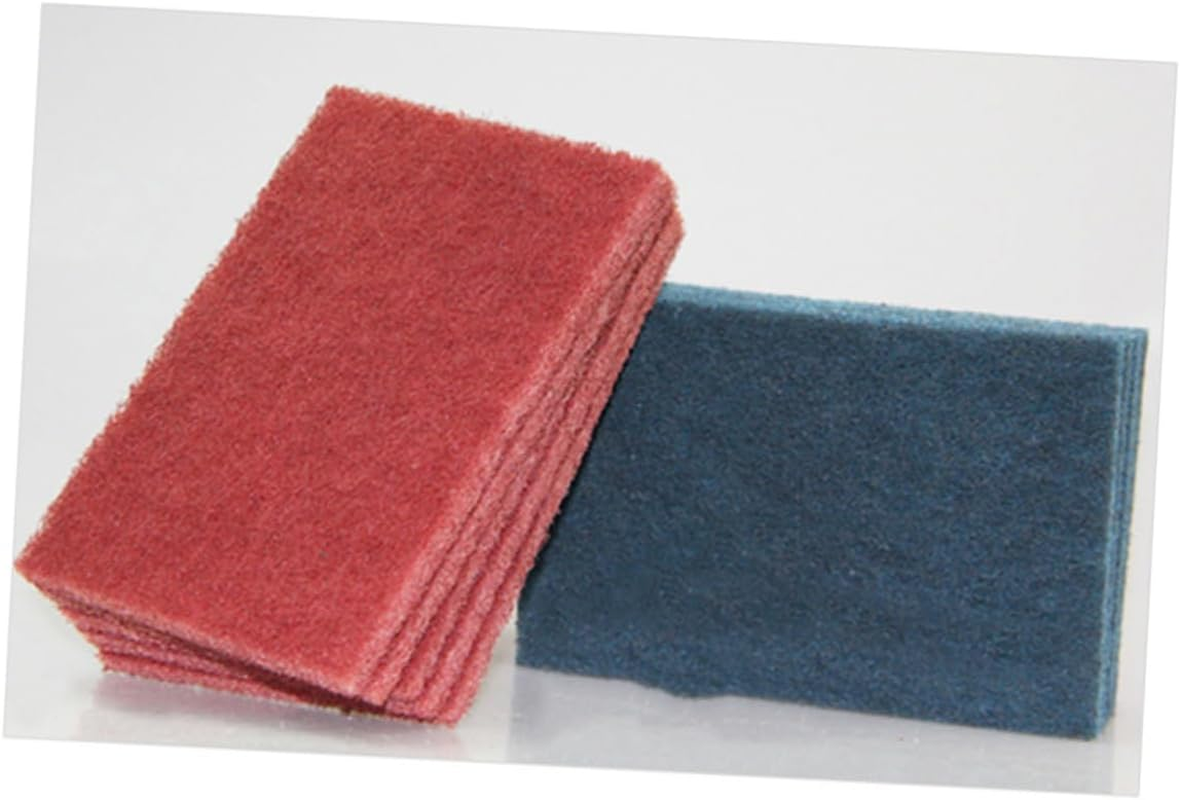 YARNOW 5Pcs Heavy Duty Nylon Kitchen Cleaning Pads Griddle Scouring Pads for Tough Food Residue Non-Rusting for Restaurant and Home Use image number 4