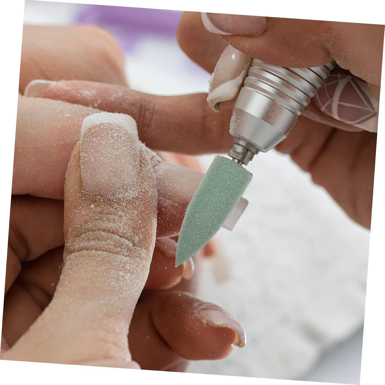 GANAZONO 10Pcs Nail Drill Bits Manicure Nail Drill Bits Professional for Polish Removal image number 5