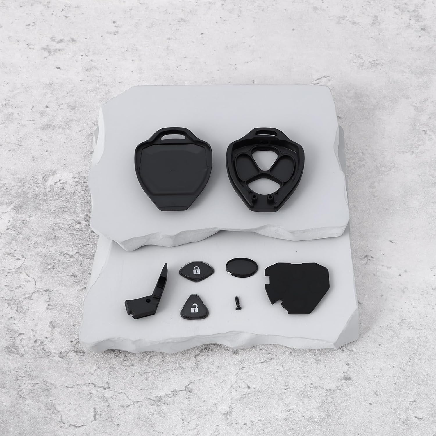 SING F LTD 2 Pieces 2 Button Remote Key Shell Compatible with Toyota Avensis Yaris Auris RAV4 Hilux IQ image number 5