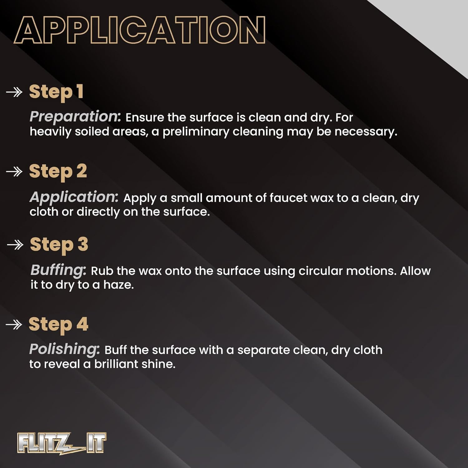 Flitz Faucet Wax, Polish and Sealant Made with Exclusive Carnauba and Beeswax Formula, Leaves No Residue or Scratches, Perfect for Door Hardware, Kitchen and Bathroom, Made in USA, 7.6 Oz - 3 Pack