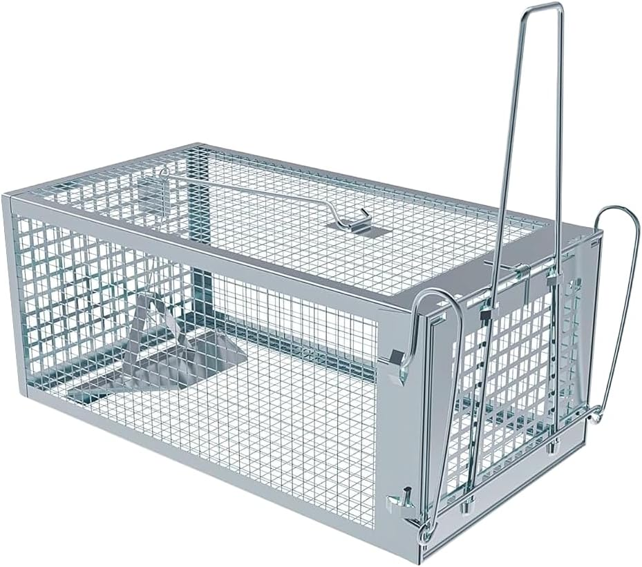 Humane Rat Trap,Animal Cage Trap for Indoor and Outdoor,Small Rodent Chipmunk Squirrel Trap and Other Live Animal Cage Catch and Release ﻿ image number 5