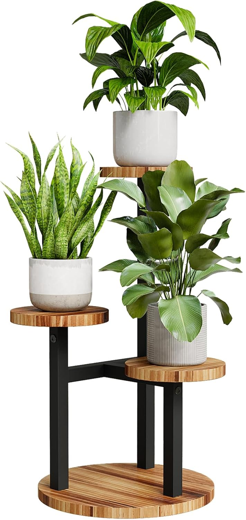 Bamworld 3 Metal Tier Plant Stand image number 1