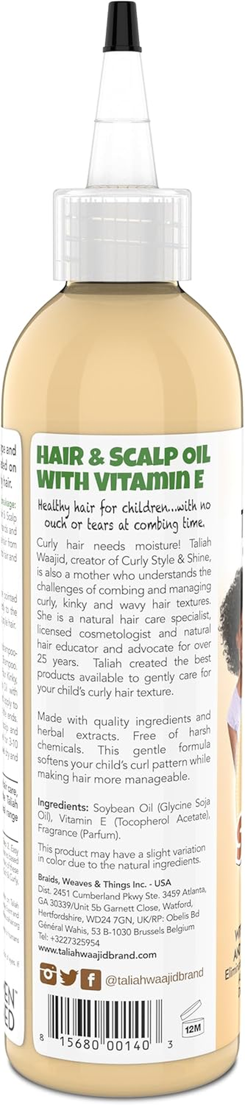 Taliah Waajid Kinky Wavy Natural Hair Scalp Oil, 8 Ounce image number 3