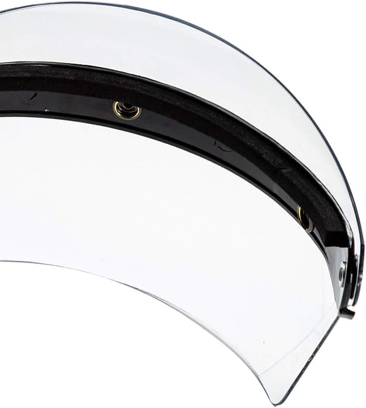 Kokiya Universal 3-Snap Open Motorcycle Open Helmet Visor Wind Lens, Clear image number 2
