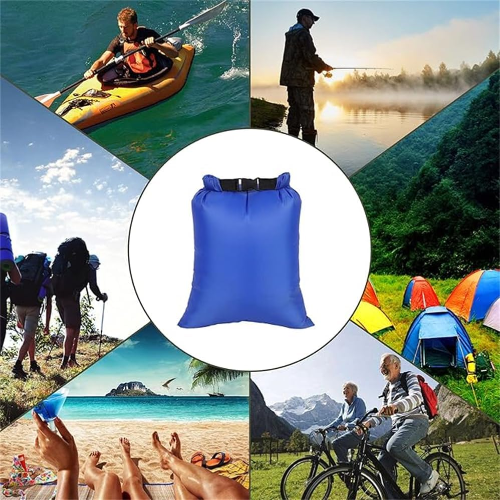 Outdoor Multifunctional Waterproof Bag, 1.5L+2.5L+3L+3.5L+5L+8L Lightweight Bag and Long Adjustable Shoulder Strap, Suitable for Kayaking, Drifting, Rowing, Hiking, Camping (Color) image number 2