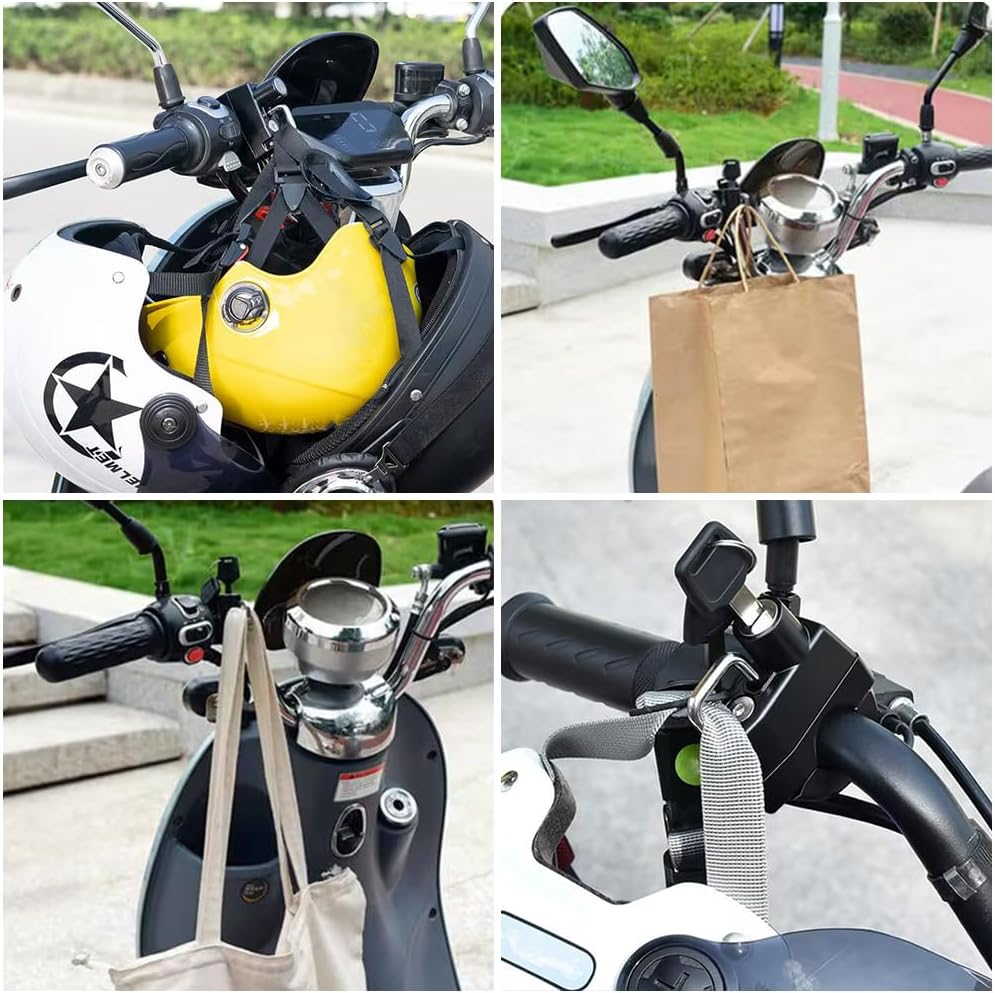 Helmet Lock, Motorcycle Helmet Lock, Bicycle Helmet Lock, Universal Helmet Lock with Keys, for 22-28 Mm Handlebar Tubes, Motorcycles, Bicycles or Scooters, Secures the Helmet image number 6