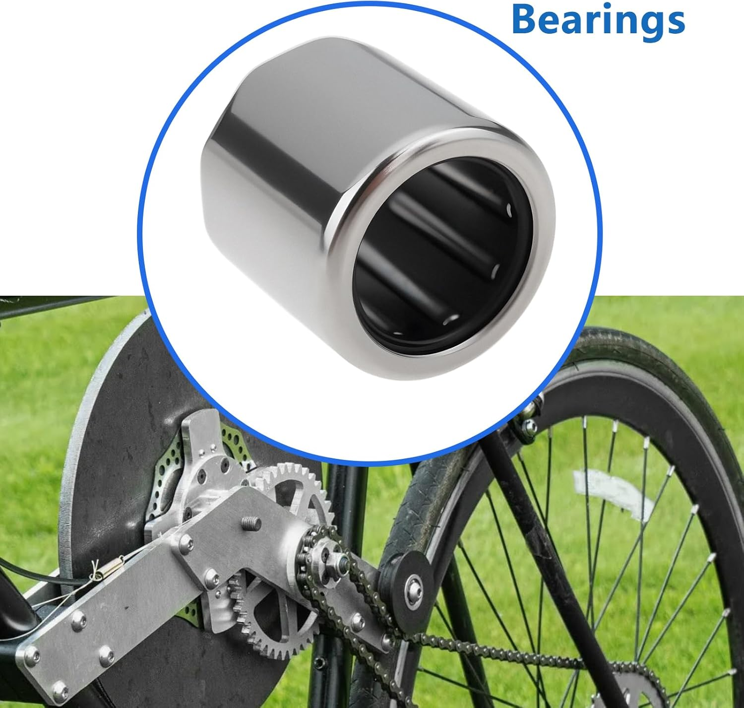 8Pcs HF0812 One Way Needle Roller Bearings 8X12X12Mm for Gearbox Small Engines DIY Robotics RC image number 2