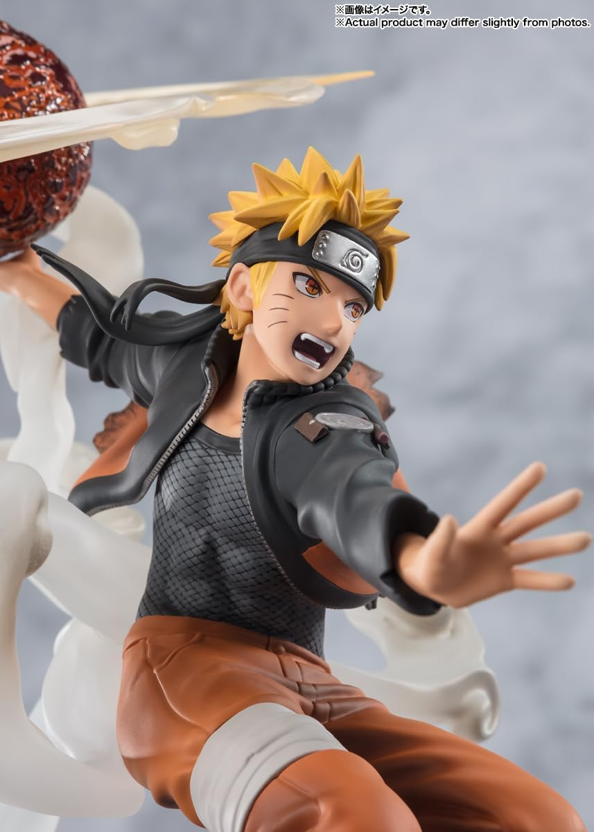Figuarts Zero Naruto Shippuden (Super Fierce Battle), Naruto Uzumaki - Senpo & Fukai Shuriken, Approx. 9.4 Inches (240 Mm), PVC & ABS, Painted Finished Figure - Multicolor image number 2