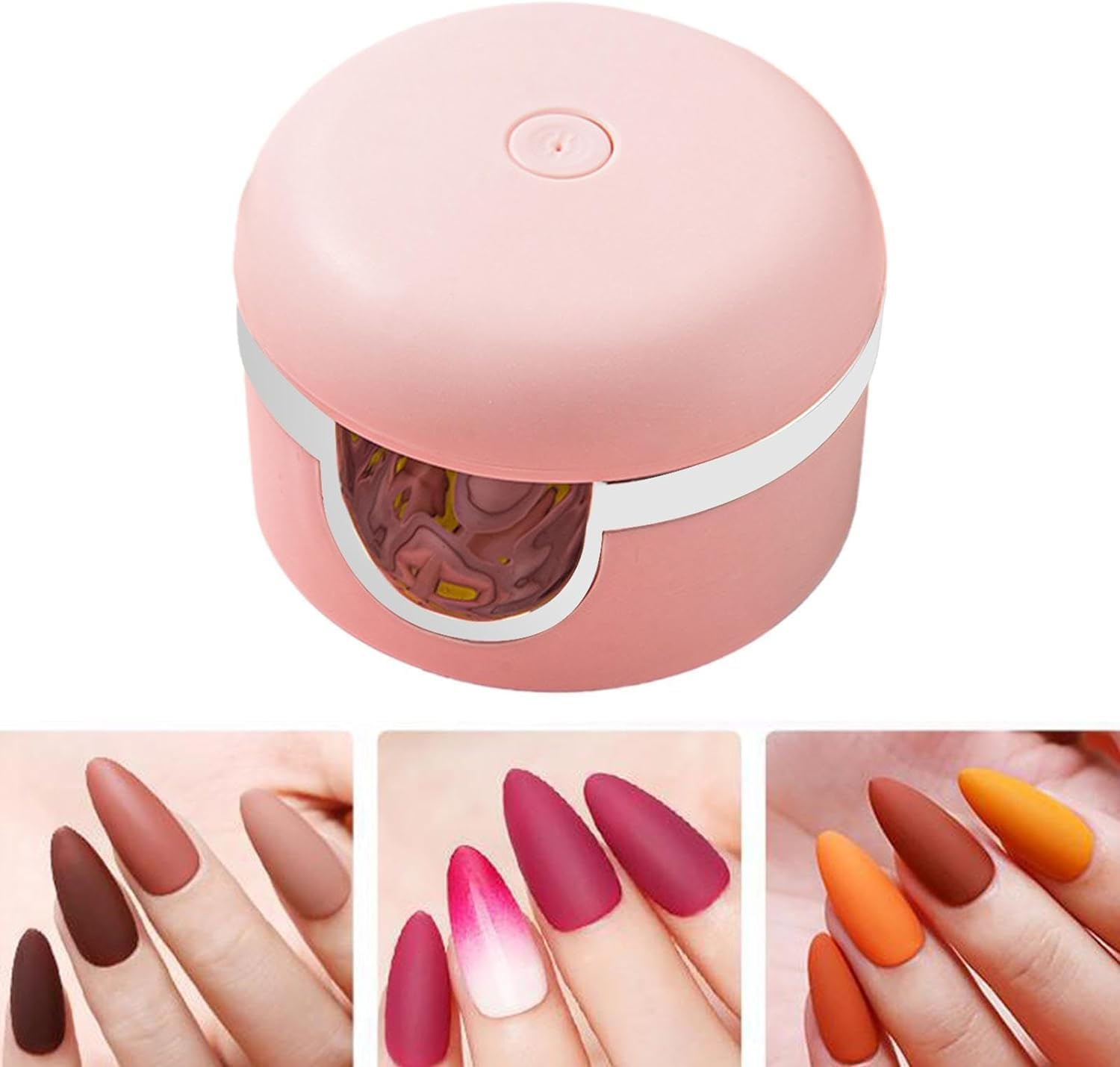 Mini LED Nail Lamp - Mini Nail Lamp | Quick Dry Gel Polish UV Led 90&deg; Rotation Lamp, Portable UV LED Small Nail Light for Gel Nails image number 3