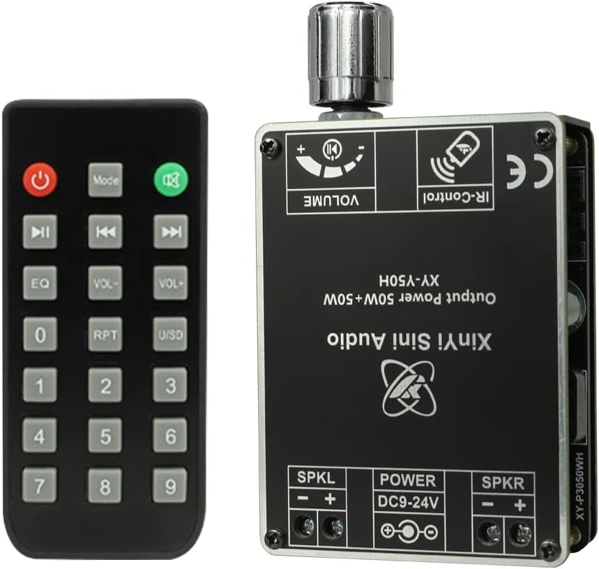 YUEKU 50W+50W BT 5.1 Wireless Audio Power Amplifier Portable Sound Amplifier Speaker Amp for Car and Home image number 6