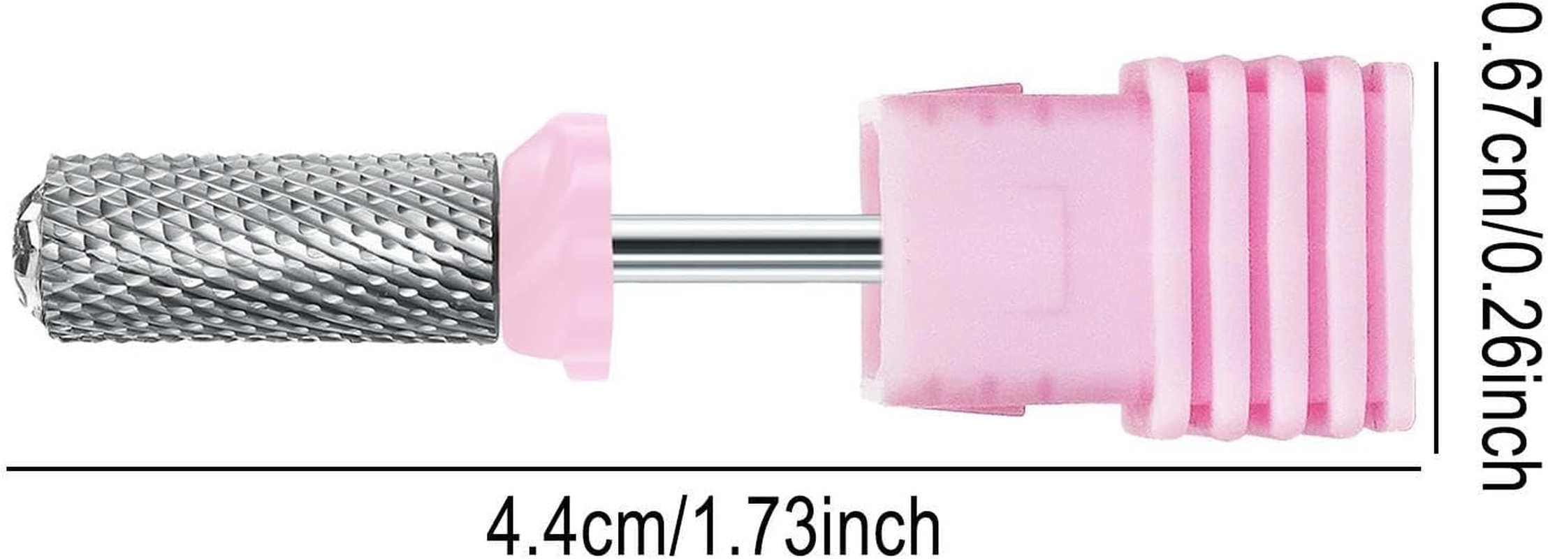 Cuticle Nail Bits, Acrylic Nail Drilltools, Rhinestone Dotted Cuticle Clean Tip, Salon Home Care Supplies for Removing Acrylic Gel image number 3