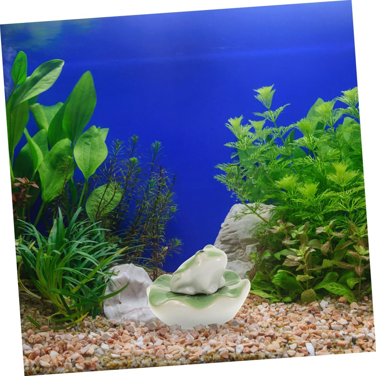 CIMAXIC 2Sets Ceramic Floating Frogs Tea Pet Sculptures for Fish Tank Aquarium Decor Aquarium Landscape Decorations for Home and Office image number 4