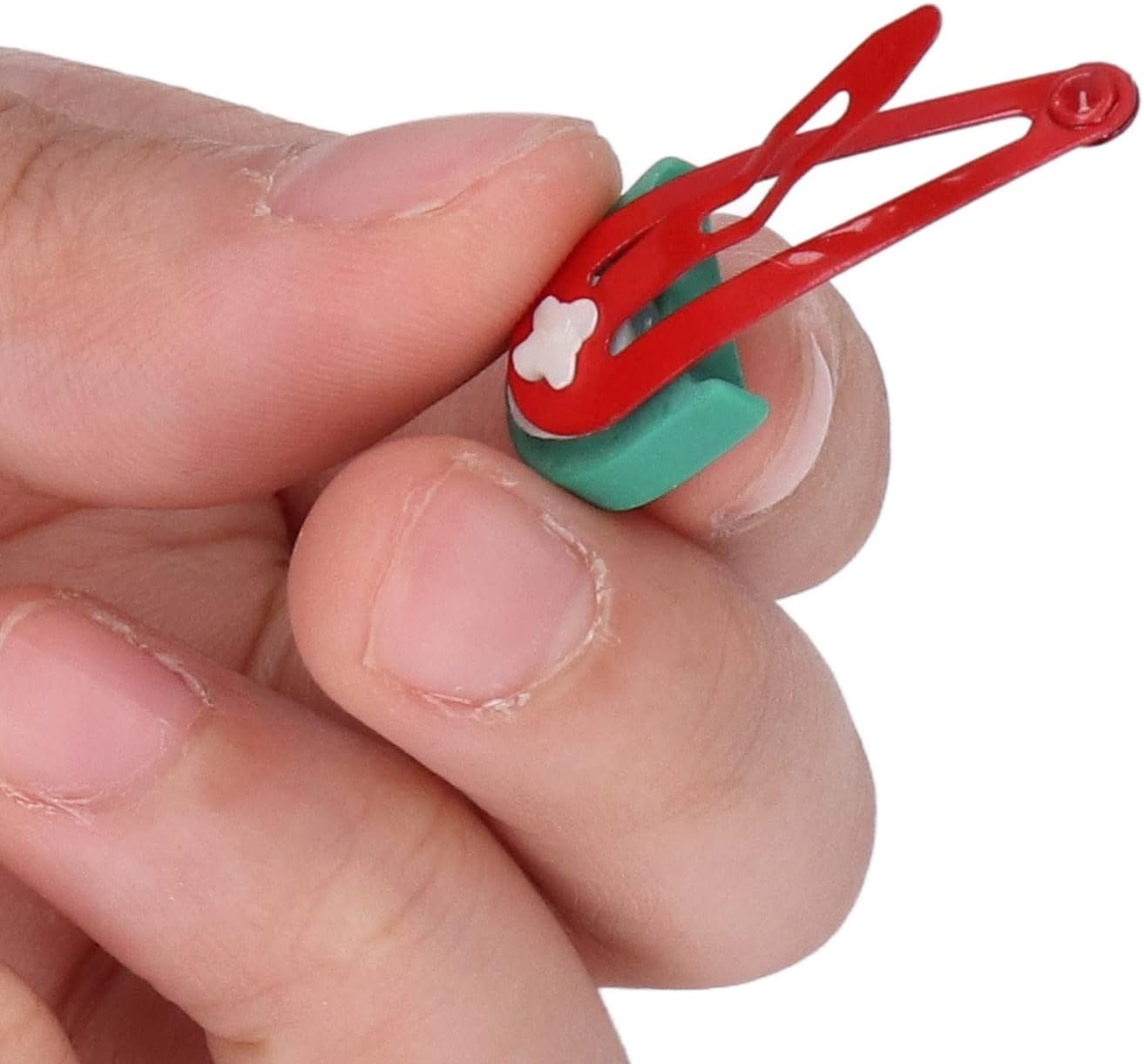 48 Pieces Dogs Hair Clips, 1 Inch Mini Bone Shaped Snap Pet Hair Barrettes Multicolor Hair Accessories, Pet Grooming Bows Hair Accessories for Dog Cat Puppy Pet image number 4