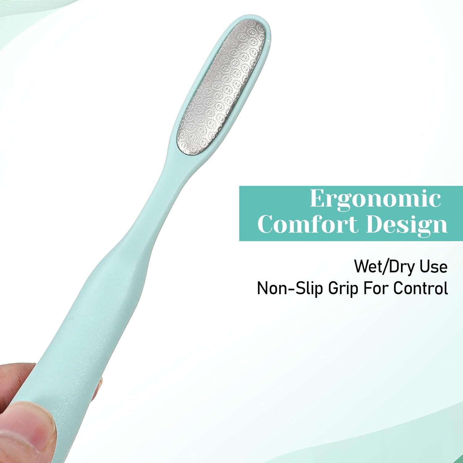 YBEATY 2Pcs Mini Foot File Precision Callus Remover Foot Files Callus Remover Bunion Scrubber Smooth Feet Heel Scraper for Toe Gaps Hard Skin Pedicures Hands in Shower Cracked Feet image number 3