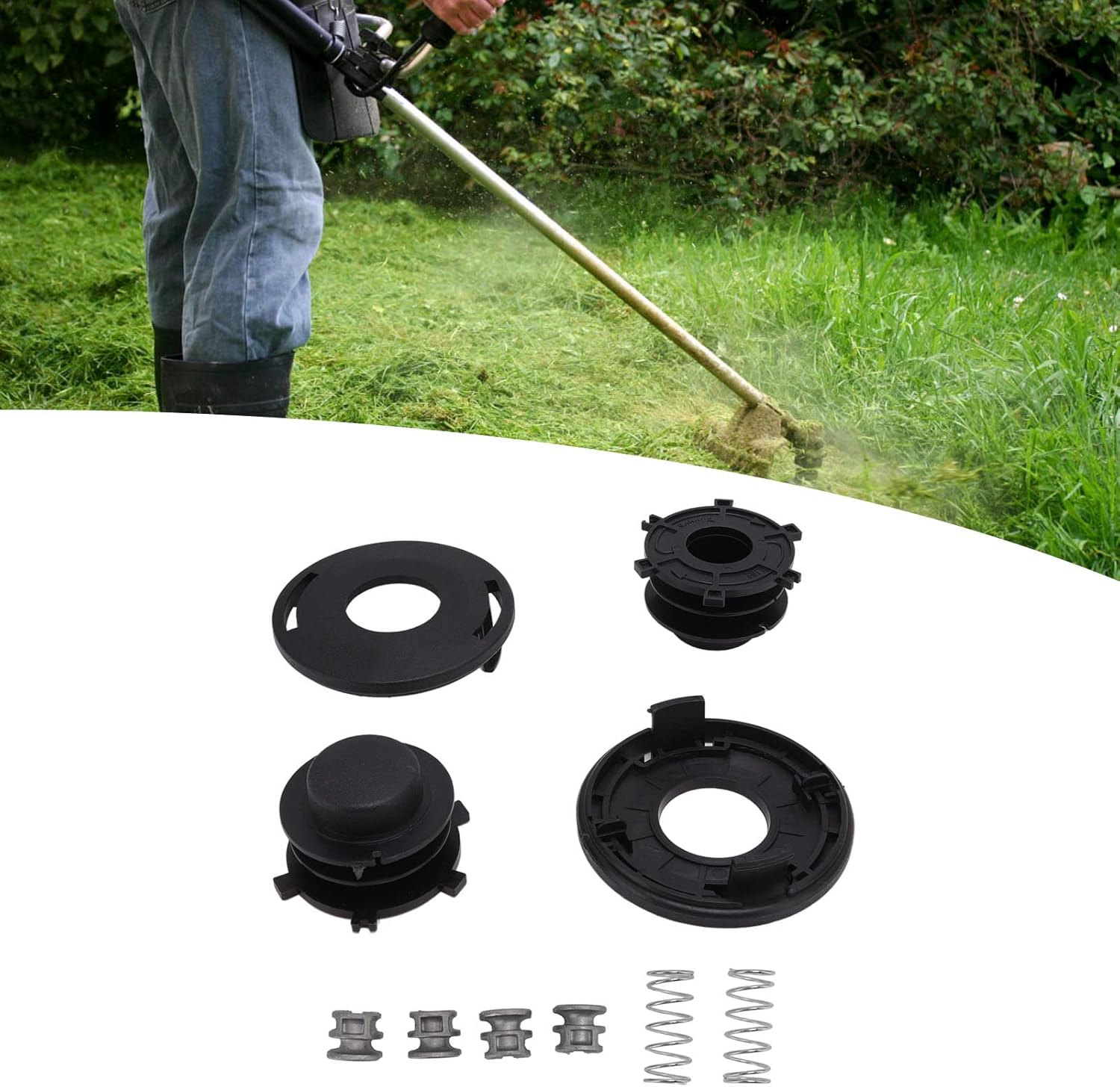 EVTSCAN 2Pcs 4002‑713‑3017 Trimmer Head Spool for STIHL Autocut 25‑2 Fs90R Fs100Rx Trimmer Accessory image number 5