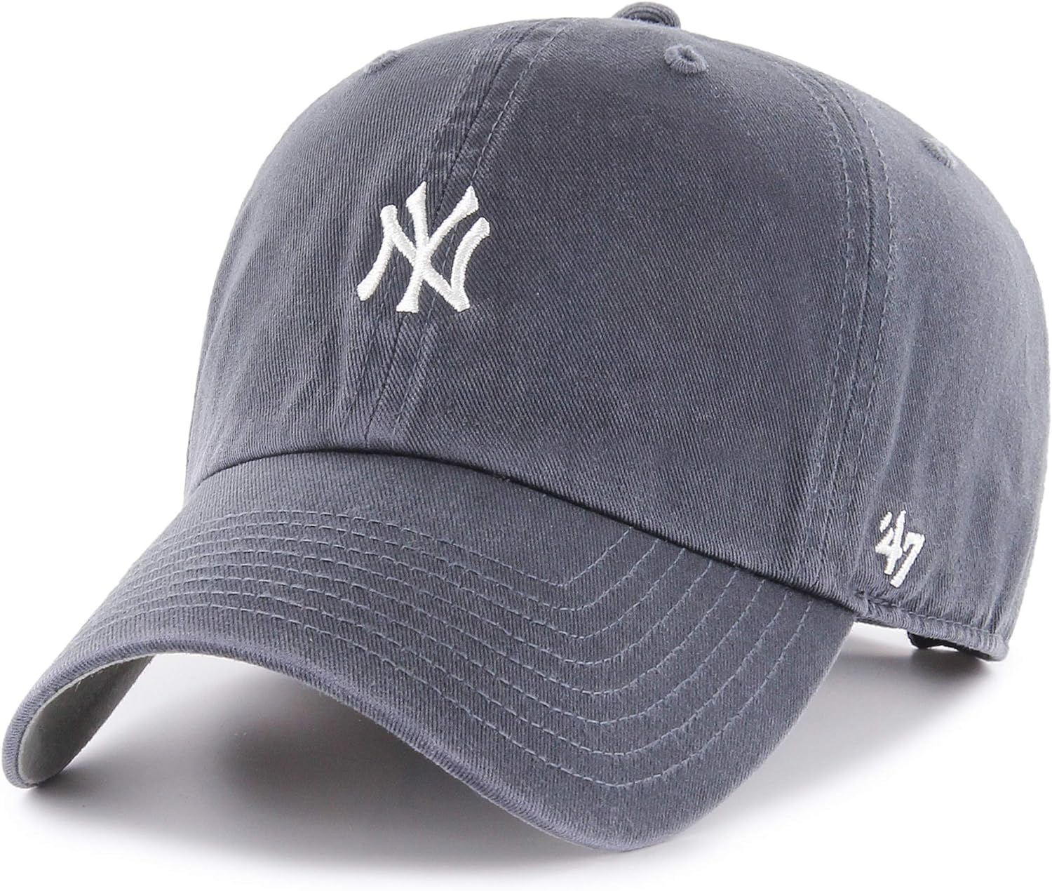 '47 MLB Spangled Banner Clean up Adjustable Hat, One Size Fits All - Black/White image number 3