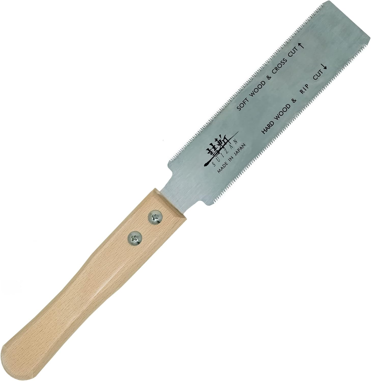 SUIZAN Ryoba Double Edge Saw 150Mm - Professional Japanese Pullsaw Small Handsaw Woodworking Tools image number 5