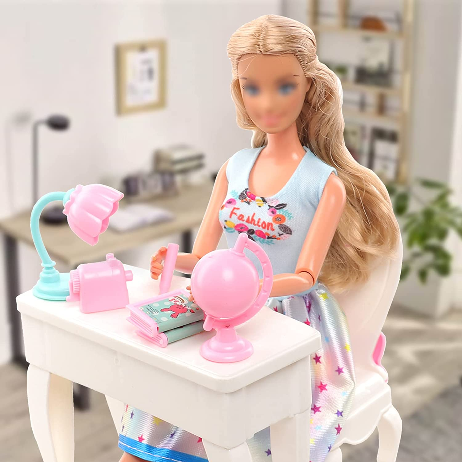 Barwa 11 Clothes Dresses + 10 PCS Shoes + 19 Accessories Selected Randomly for 11.5 Inch 28-30 CM Dolls image number 5