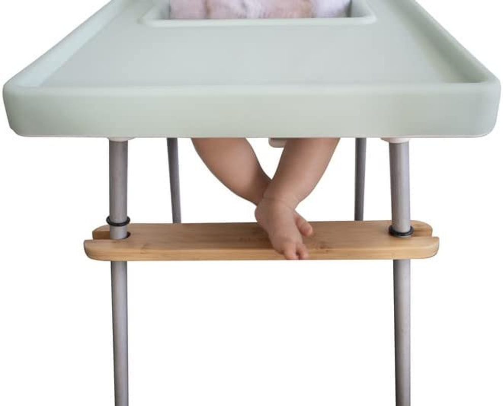 Bebe Bites - Baby High Chair Bamboo Wooden Foot Rest for IKEA Antilop, Kmart Prandium, Big W Uno, Target Snacka and Aldi Mamia