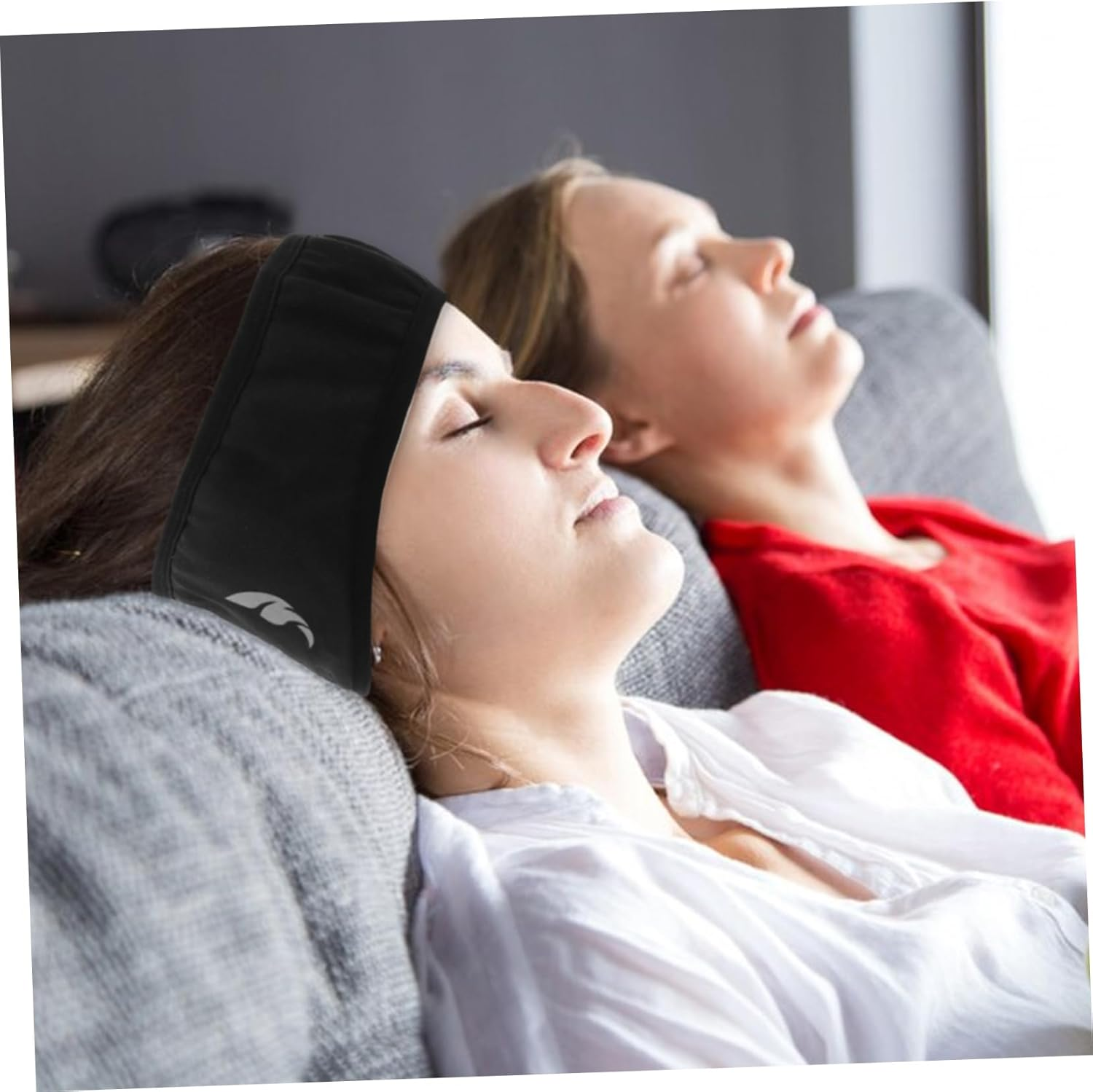 TEHAUX Noise Cancelling Sleep Earmuffs Headband with Soft Eye Cover for Men Women Comfortable Soundproof Ear Covers for Studying Sleeping Relaxation Warm Winter Noise Reduction