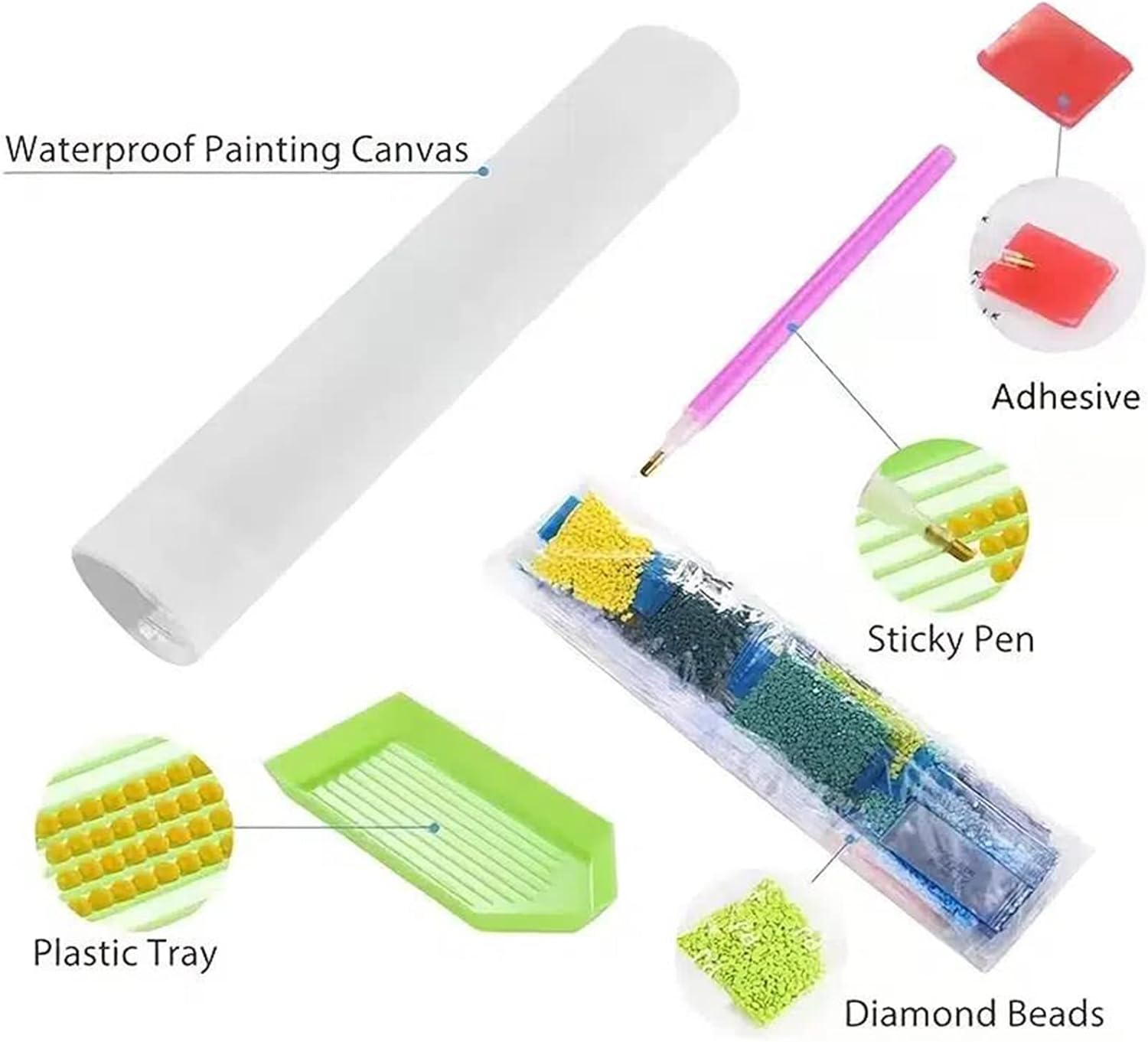 Diamond Painting Kit Full Drill,5D Diamonds Art Kits with New Upgrade Tool, DIY Diamond Art Kits