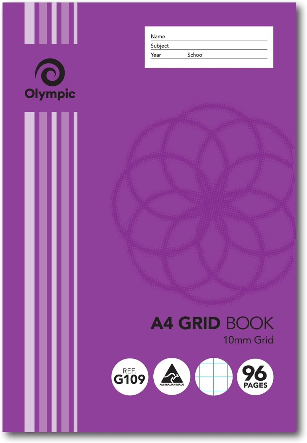 Olympic, Grid Book A4, 10Mm, 96 Pages, Ideal for Graphing and Technical Drawings image number 2