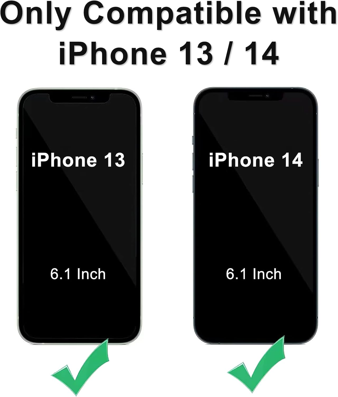 DEERLAMN Case for Iphone 13/Iphone 14 6.1-Inch with Slide Camera Cover+Screen Protector(2 Packs),Rotated Ring Kickstand Military Grade Shockproof Protective Cover-Navy Blue image number 5