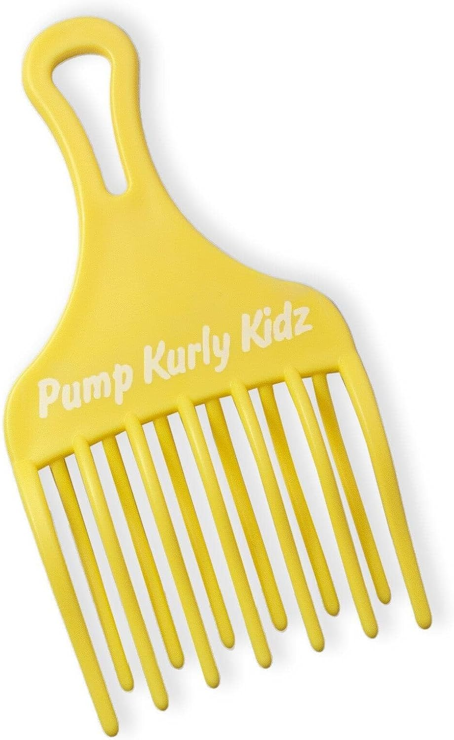 Kids Detangling Comb for Curly Hair in Yellow - Pump Haircare