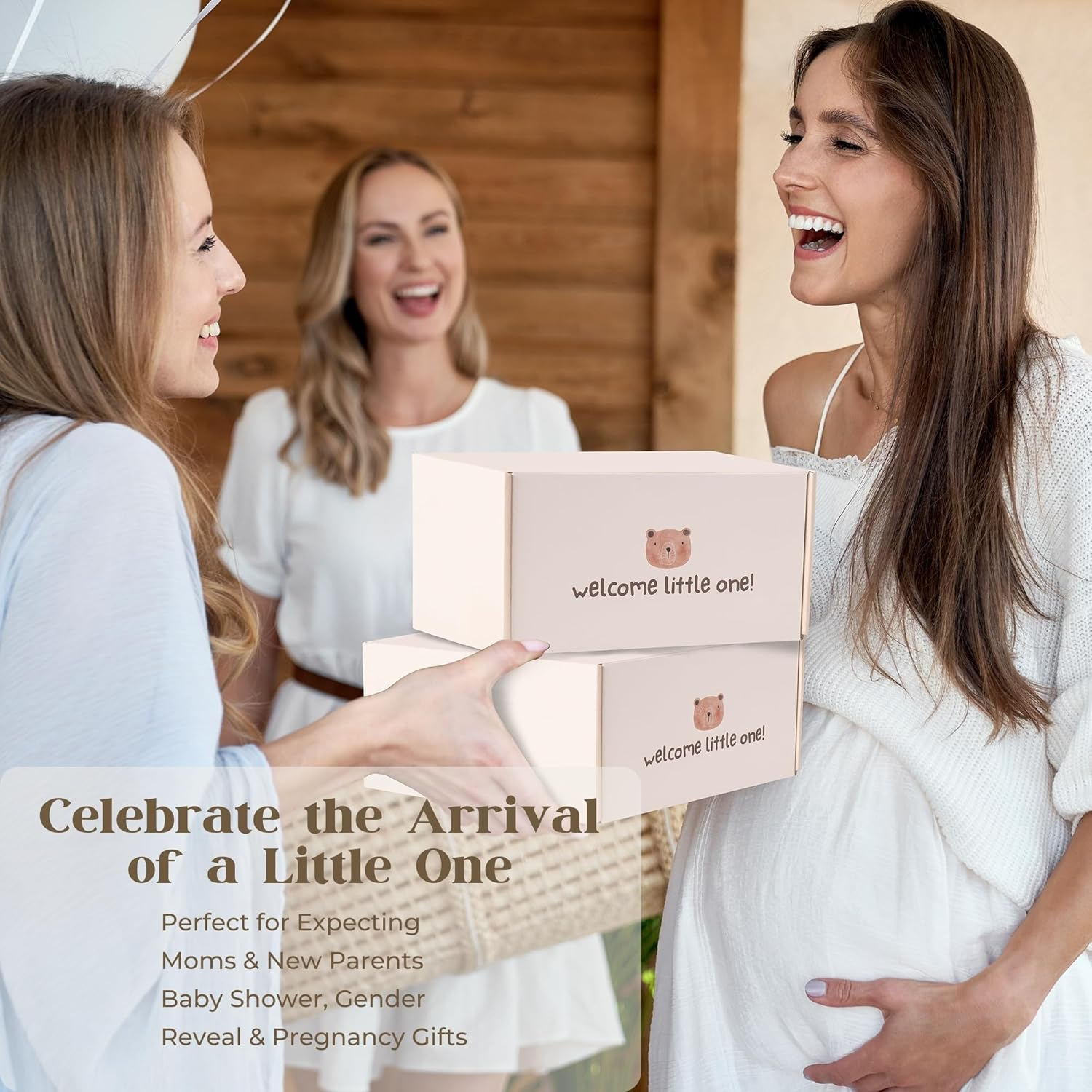 New Mom Gifts, Gender Reveal Gifts for Parents to Be, Pregnancy Gift Set for Expecting Mom, First Time Moms Gift Ideas, New Parents Gifts for Couples, New Baby Gift Basket for Baby Shower image number 4