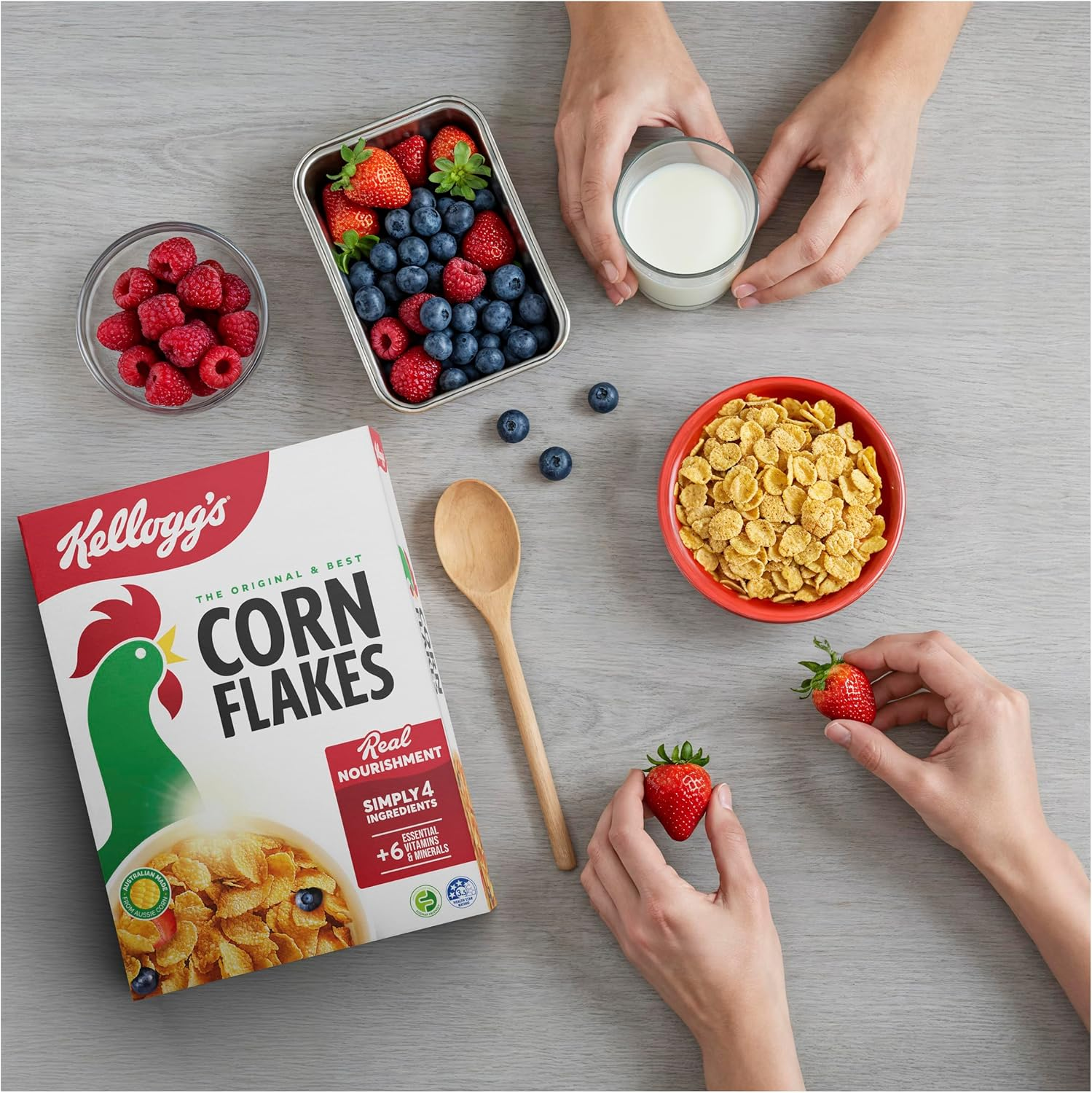 Kellogg'S Corn Flakes Original Breakfast Cereal, 380G image number 5