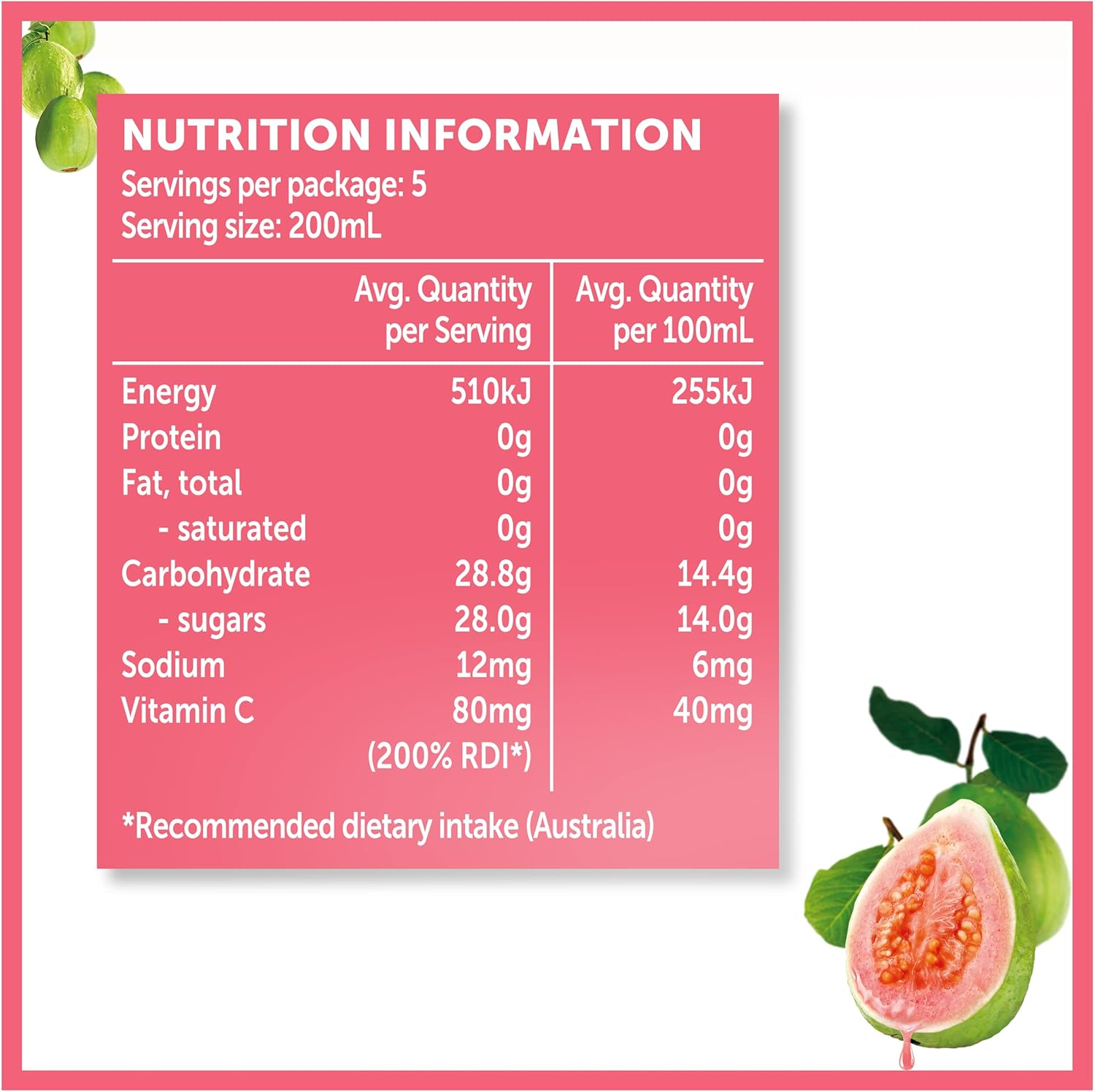 Golden Circle Guava Nectar Juice 1 Litre image number 4