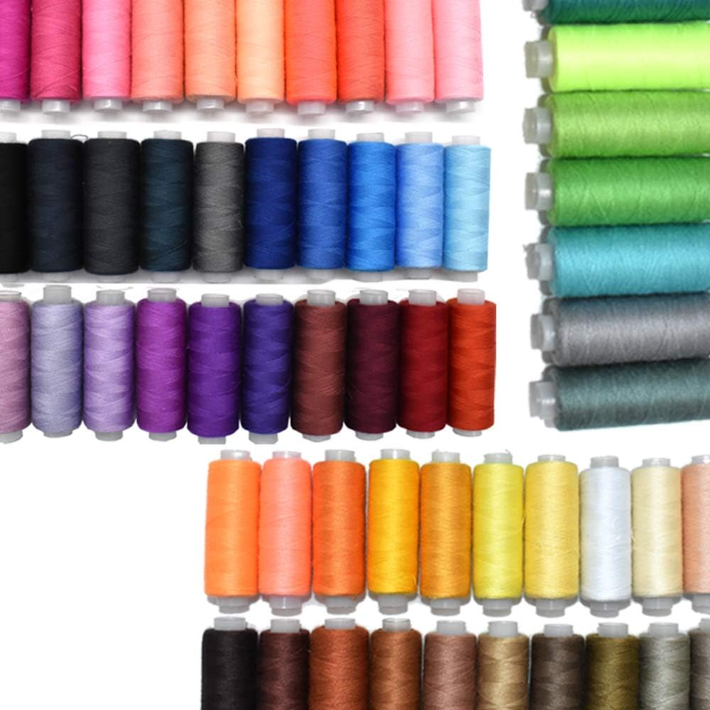 Sewing Thread 60 Colors Sewing Industrial Machine and Hand Stitching Cotton Sewing Thread (60 Color) image number 3