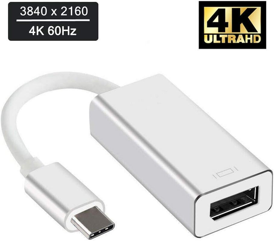 ELASO USB Type C Thunderbolt 3 to Displayport DP 4K Video Adapter Cable Compatible with Macbook Dell XPS 13 15 Chromebook Surface Book 2 Go Imac Samsung S8/S9+/Note 8/Note 9 image number 2