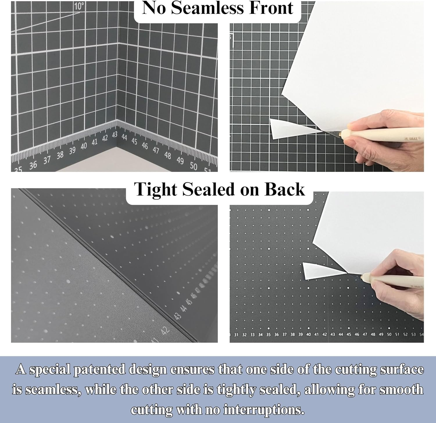 Imat Flip Cutting Mat Note A1, 90X60 Cm, Foldable, Ideal for Crafts, Paper Cutting, Large Leather and Cloth Projects, Sketching, Drawing (Navy Blue) image number 5