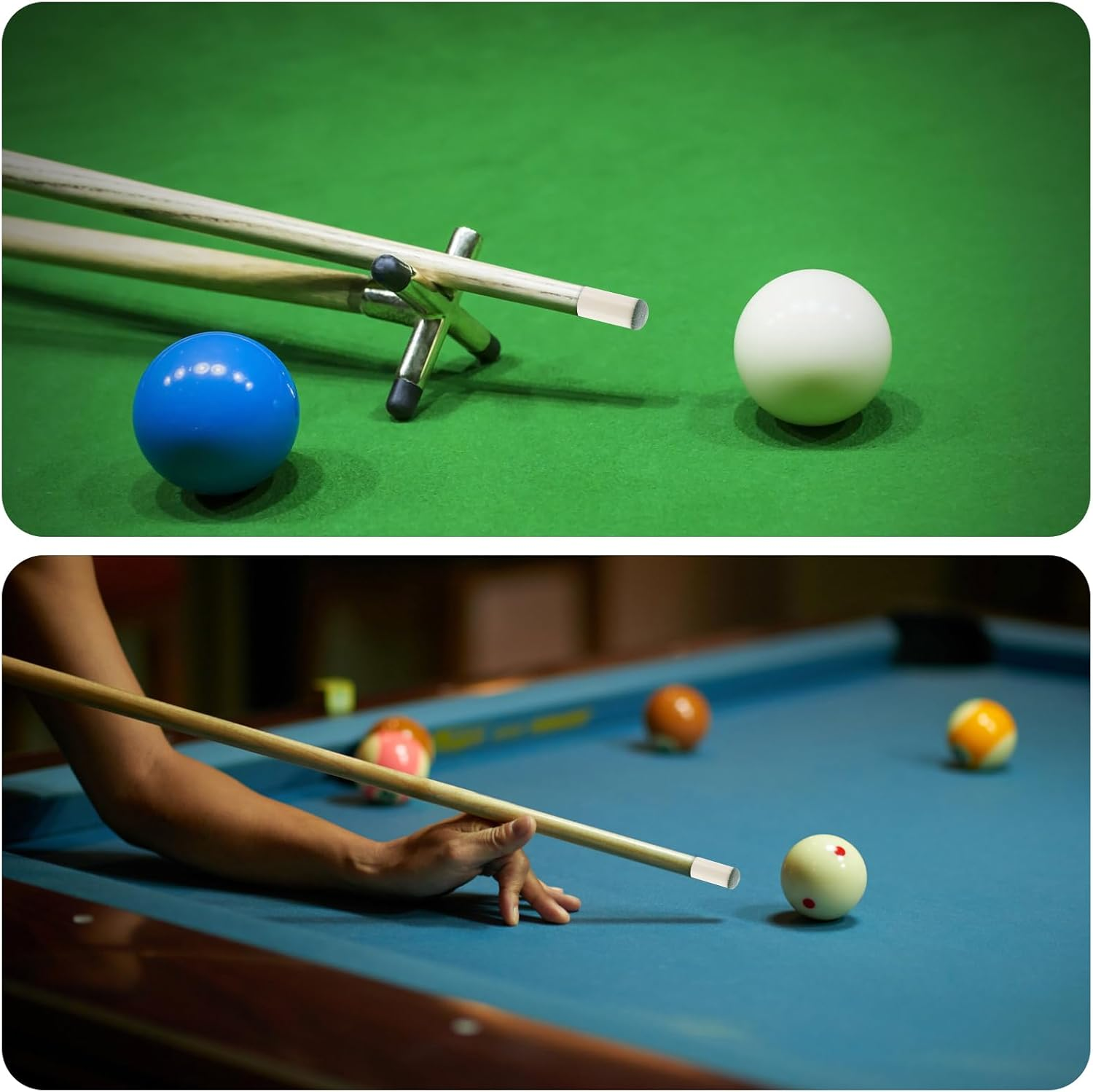 XIHIRCD 20Pcs Billiard Cue Tips 12Mm, 0.47In Pool Cue Stick Tips Billiard Cue Tips Replacement Kit Slip on Pool Cue Tips Pool Table Accessories for Lp Century Snooker & Billiards image number 5