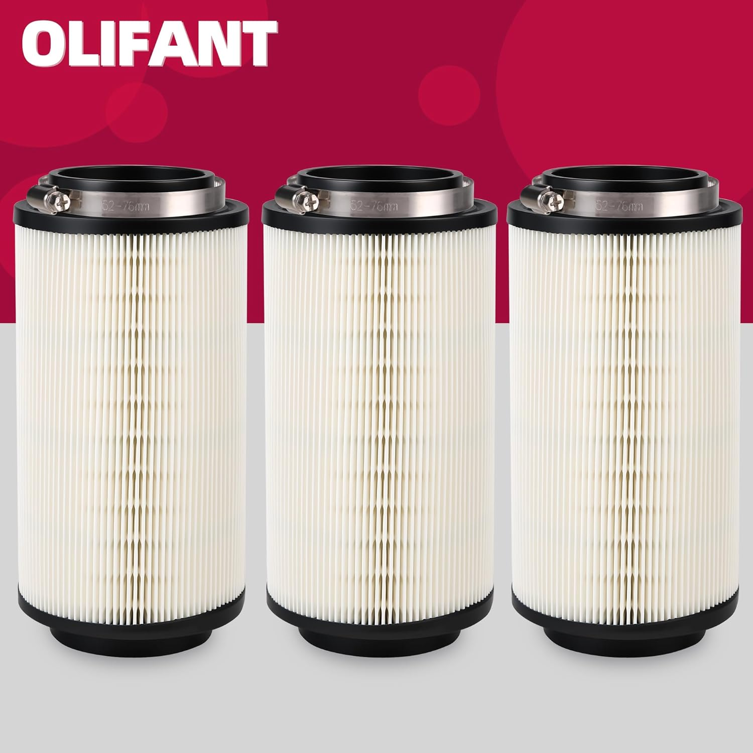 3Pcs Air Filter for Polaris Sportsman 500 570 850 335 400 450 550 600 700 800 1000 Xp/Scrambler 500 850 1000 XP Magnum Trail Blazer Boss Diesel Air Intake 7080595 7082101 image number 5