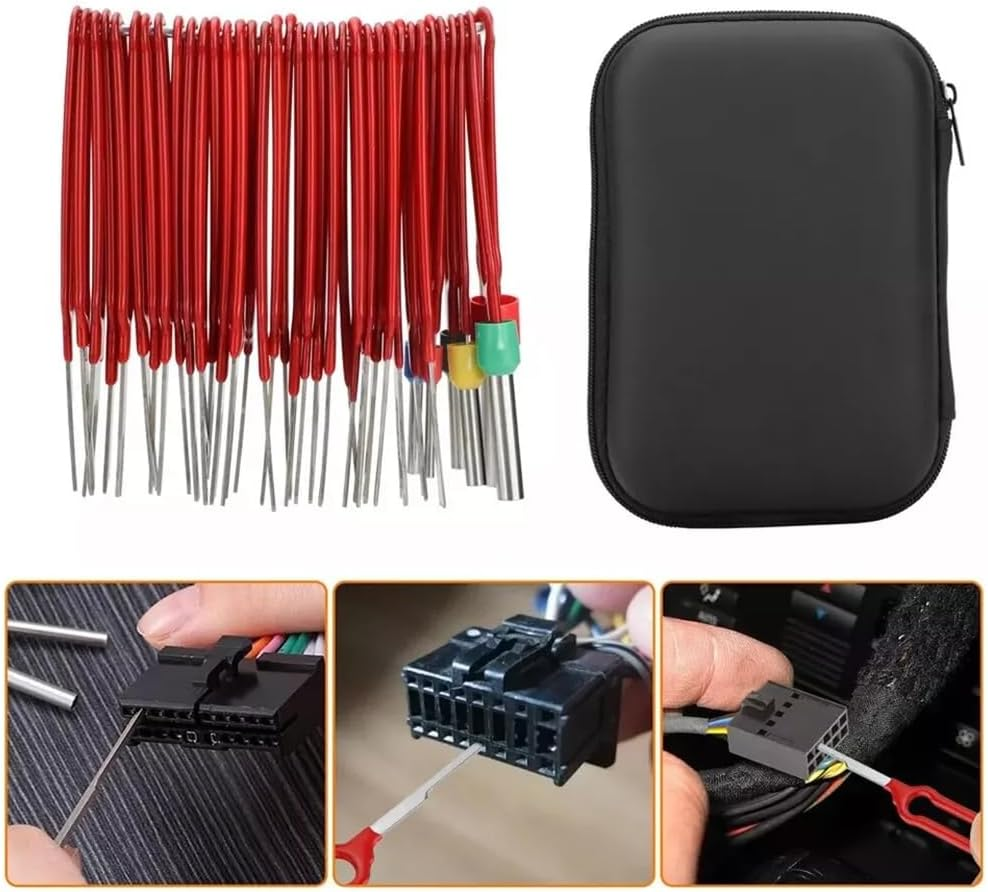 41Pcs Car Terminal Removal Tool Kit Wire Connector Pin Release Extractor Puller image number 5