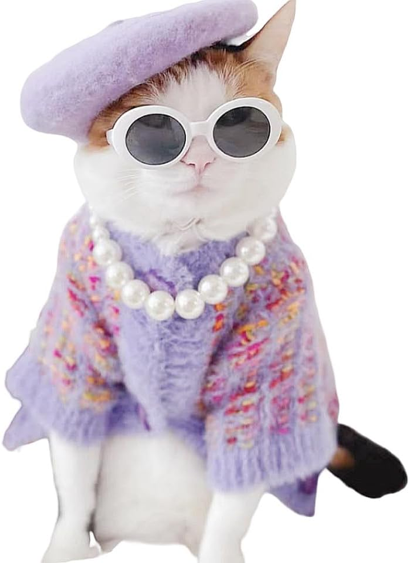 Exquisite and Adjustable Dog Necklace: Elegant Classic Pearl Collar Necklace Accessories for Dogs, Occasions and Gatherings (Style1, One Size) image number 1