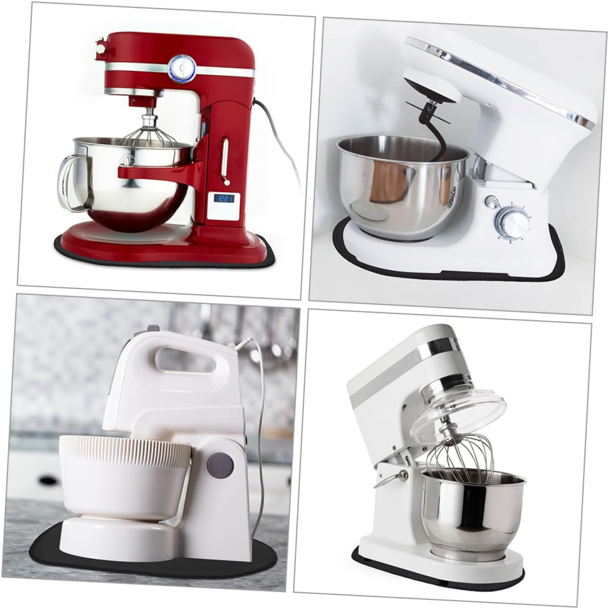 KICHOUSE 2Pcs Mixing Made Easy Mixer Sliding Mats Appliance Slider Rubber Pads for Movers