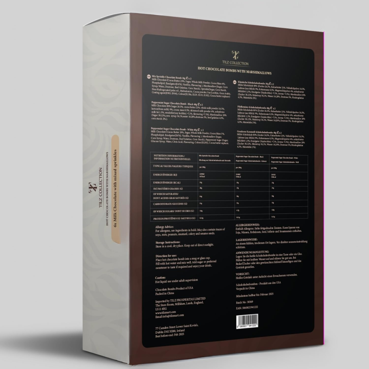 Hot Chocolate Bombs - 6 Cocoa Bombs with Mini Marshmallows and Toppings | Gourmet Hot Chocolate Gift Sets for Kids, Women, Men (Bolas De Chocolate) image number 1