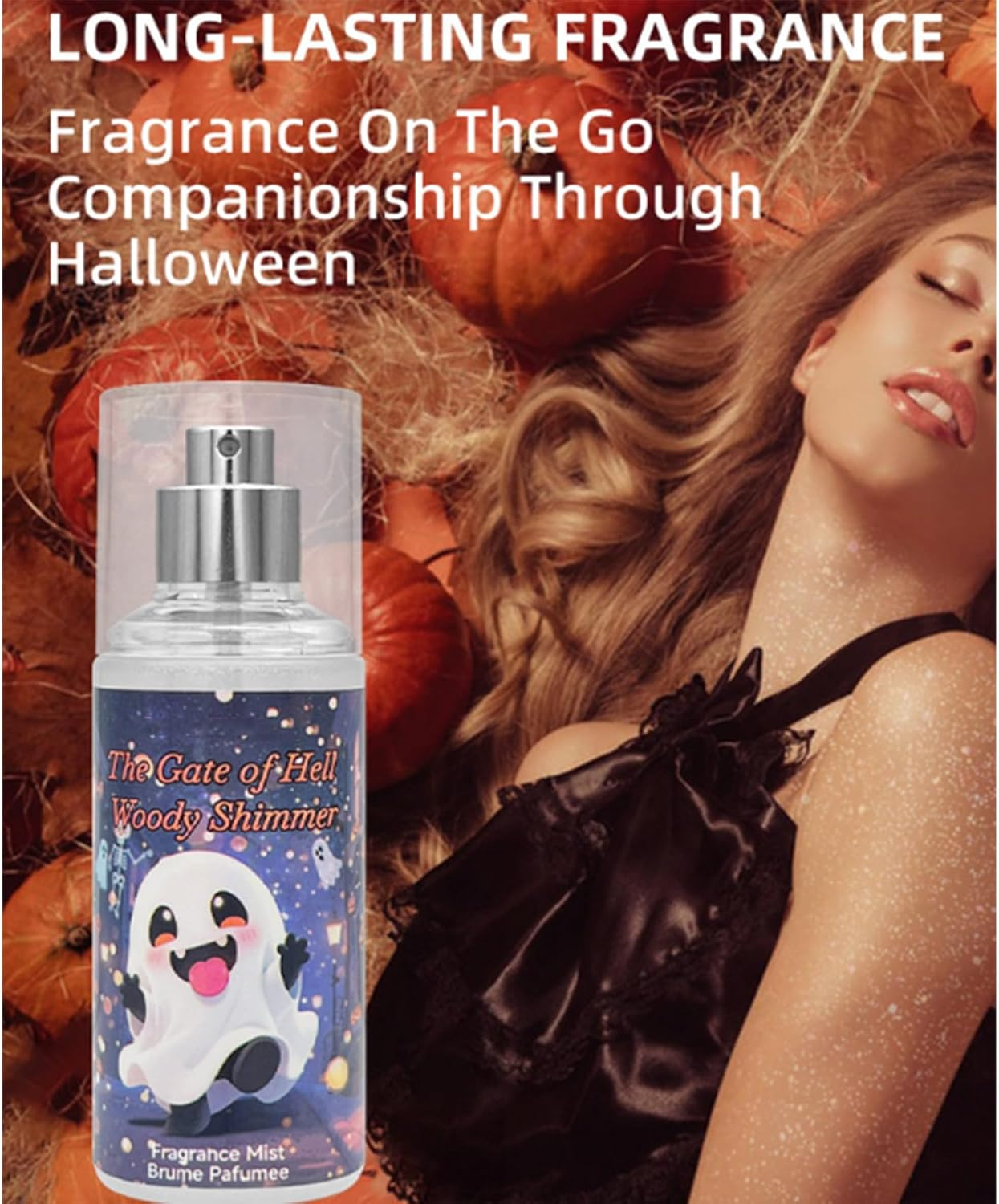 Unisex Halloween Fragrance with Warm Spicy Notes Long Lasting Party Perfume Navy Blue One Size