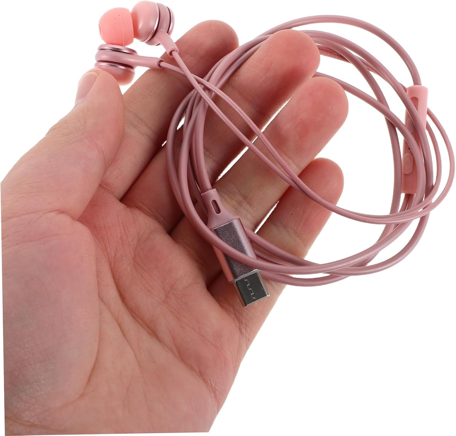 Mipcase Noise Cancelling Music Headphones Type-C Interface Wired Earbuds for Smartphones and Laptops Stereo Sound Quality for Travel and Daily Use