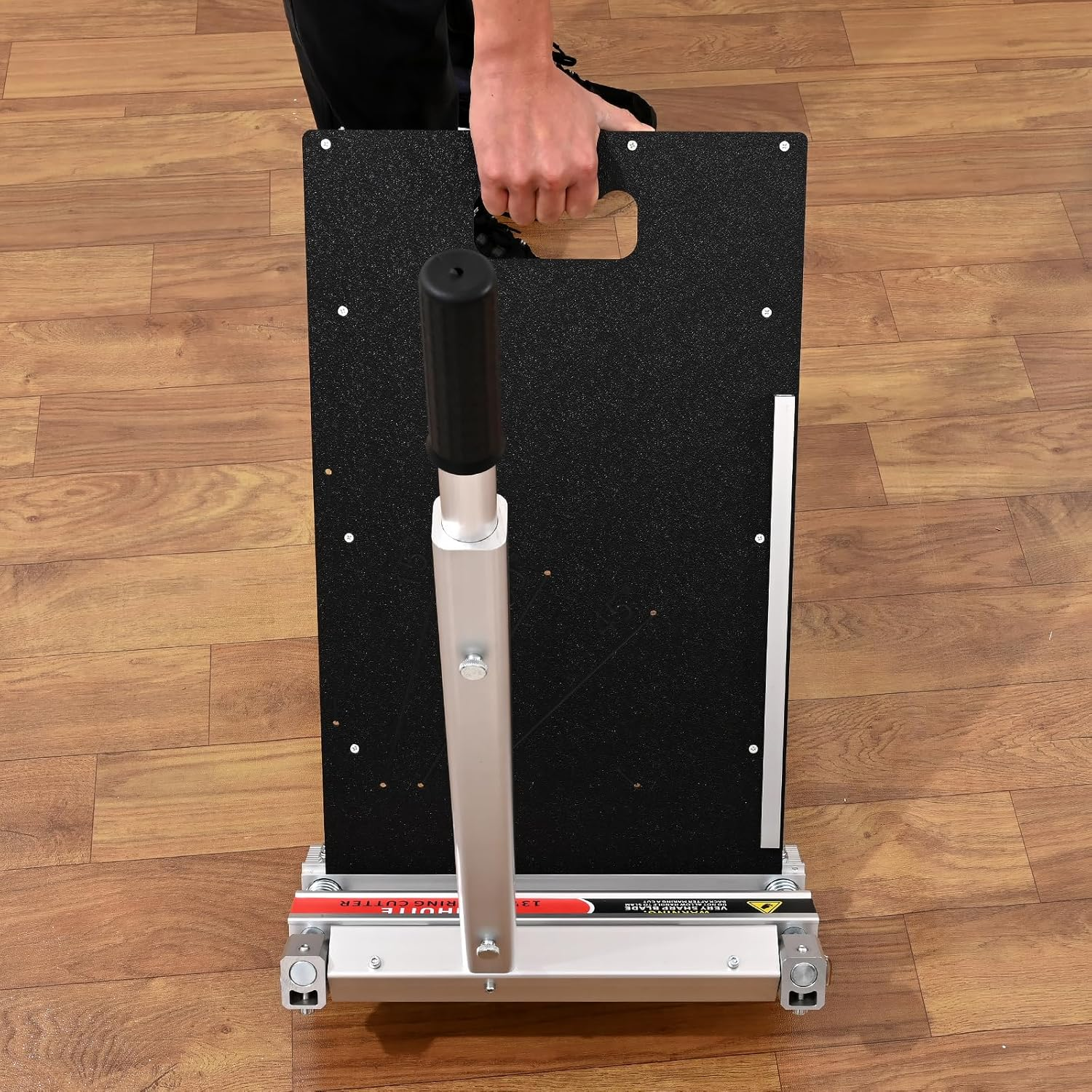 13-Inch Floor Cutter - Cuts Laminate, Vinyl Plank, LVT, SPC, WPC, Engineered Hardwood & More, up to 18Mm Thick, Precision Angle Cuts, No Electricity Needed, Easy to Use image number 4