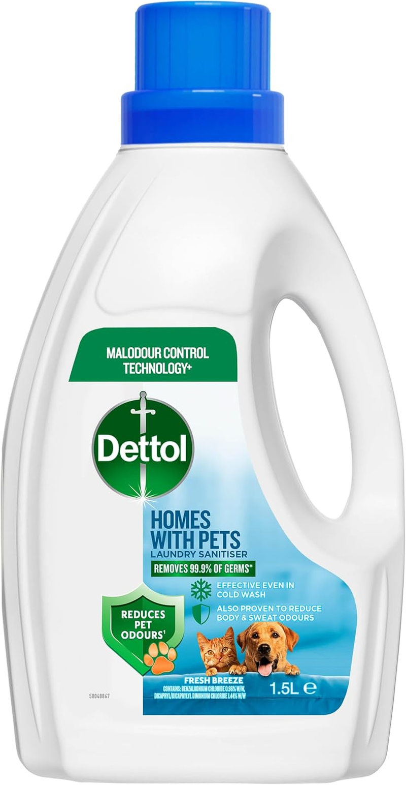 Dettol Homes with Pets Laundry Sanitiser Fresh Breeze 1.5L image number 6